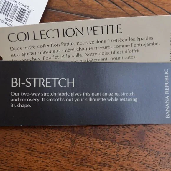 Banana Republic women's Petite Sloan gray Heathered Slim Ankle size 12 petite. - Picture 8 of 10